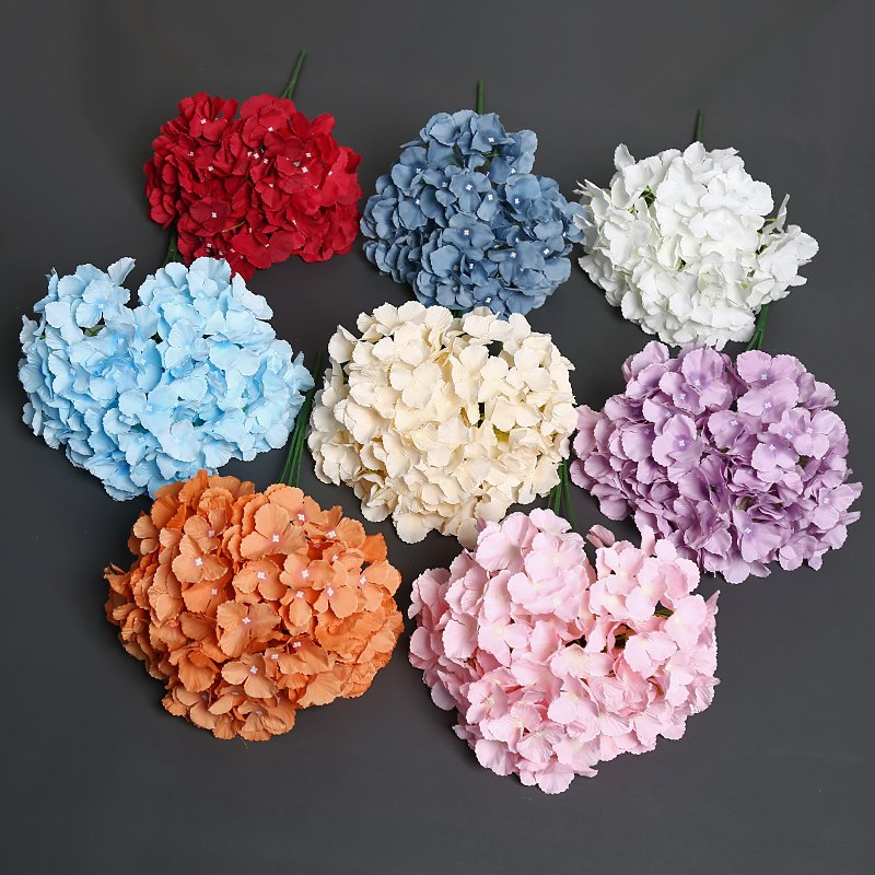 Halloween Tables Get Spooky-Chic with Dark-Hued Artificial Flowers: Lifelike Texture Gerbera Rose Easter Basket Filler Cozy Refreshing Hydrangea