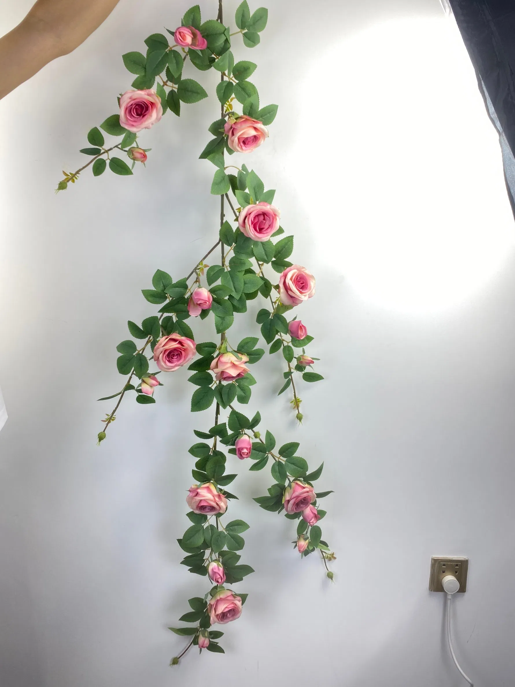 Artificial Flowers Wedding Strips Rose Bunch of Artificial Flowers a Single Pearl Simulation Flower