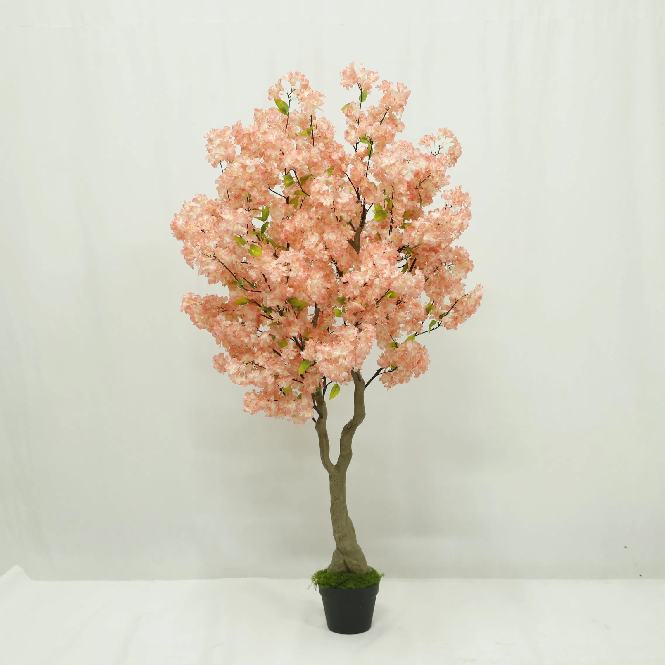 Artificial Flowers Plastics Material for Wedding Home Garden Decor Pink Cherry Blossom