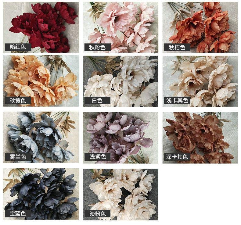 Hot Sale Manufacturer Artificial Rose Lily Bouquet for Wedding Home Decoration