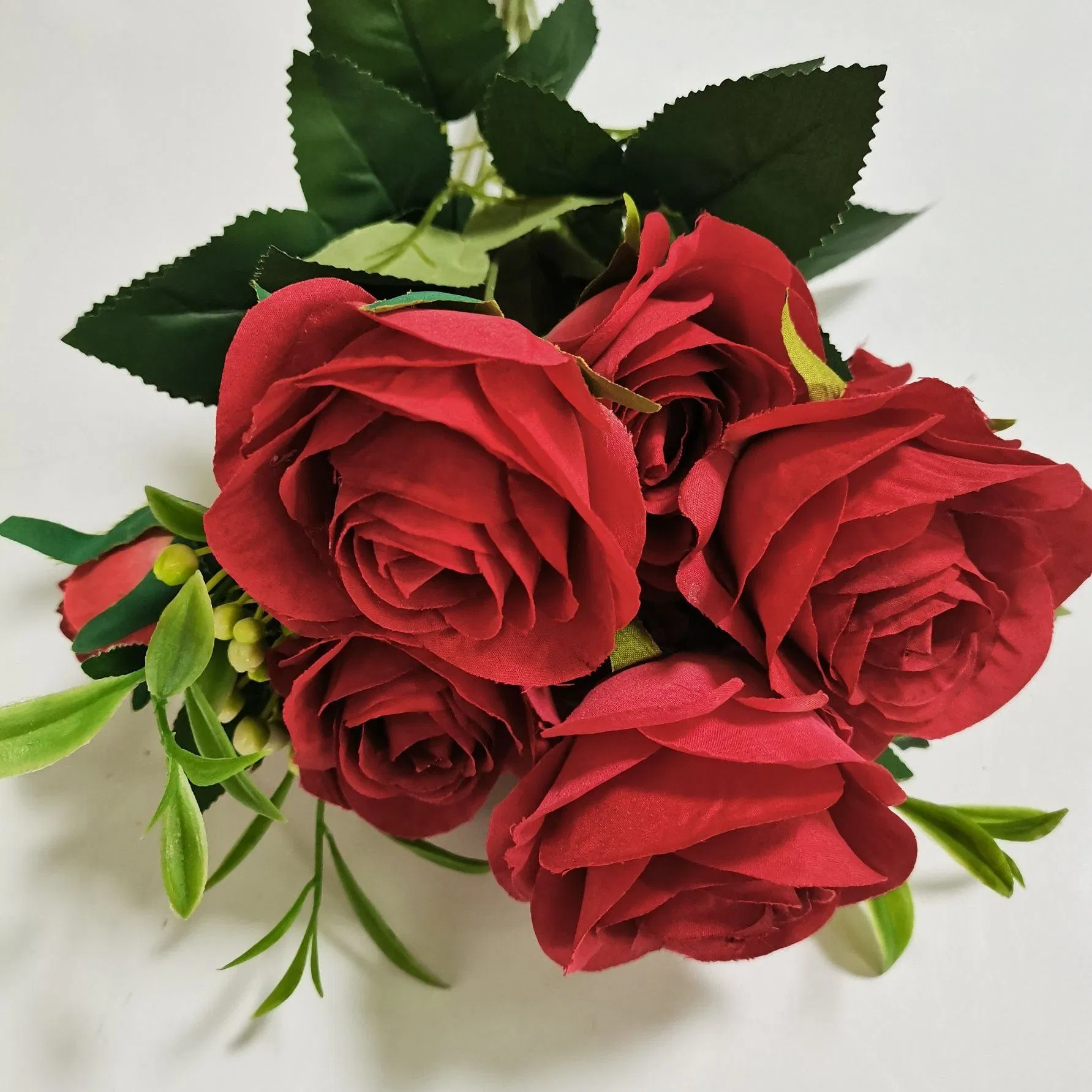 Elegant Artificial Rose and Lily Bouquet for Weddings