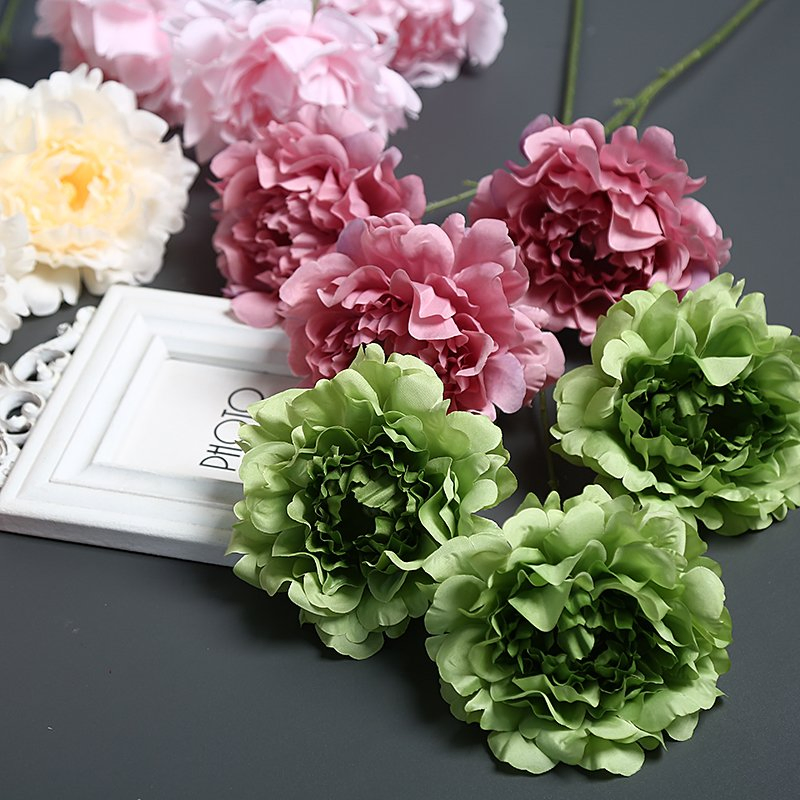 Custom Arrangements Made Easy: Bendable-Stem Artificial Flowers: Silk Flowers Tulip Rose Wedding Decor Vintage Charming Peony