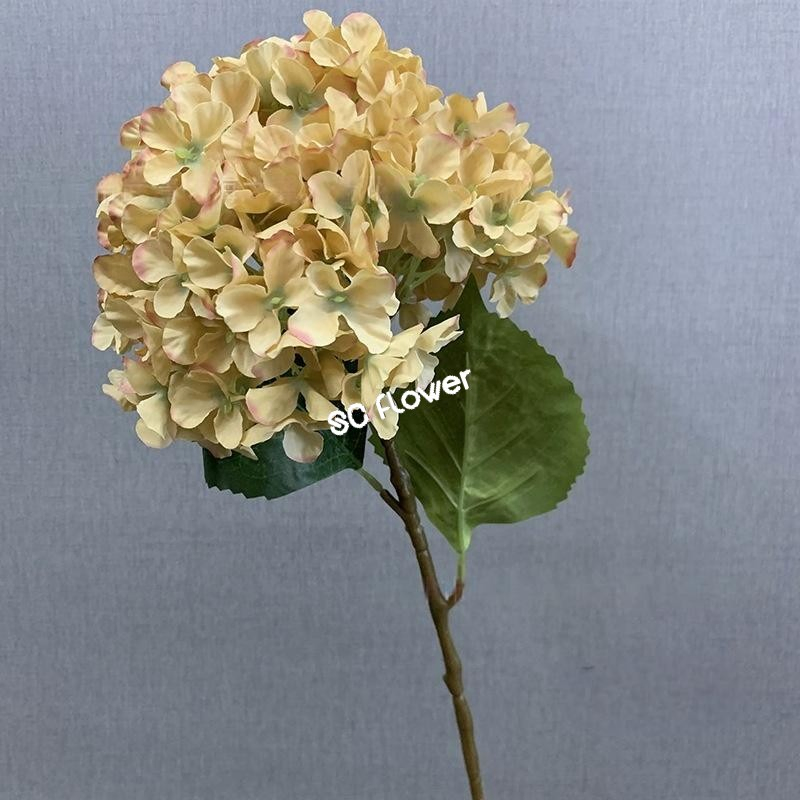 Assorted Single Stem Silk Artificial Hydrangea for Home Centerpiece Wedding Table Decoration