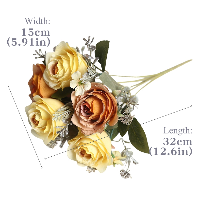 Texture Three-Dimensional Handmade Romantic Artificial Flowers Art Design Roses