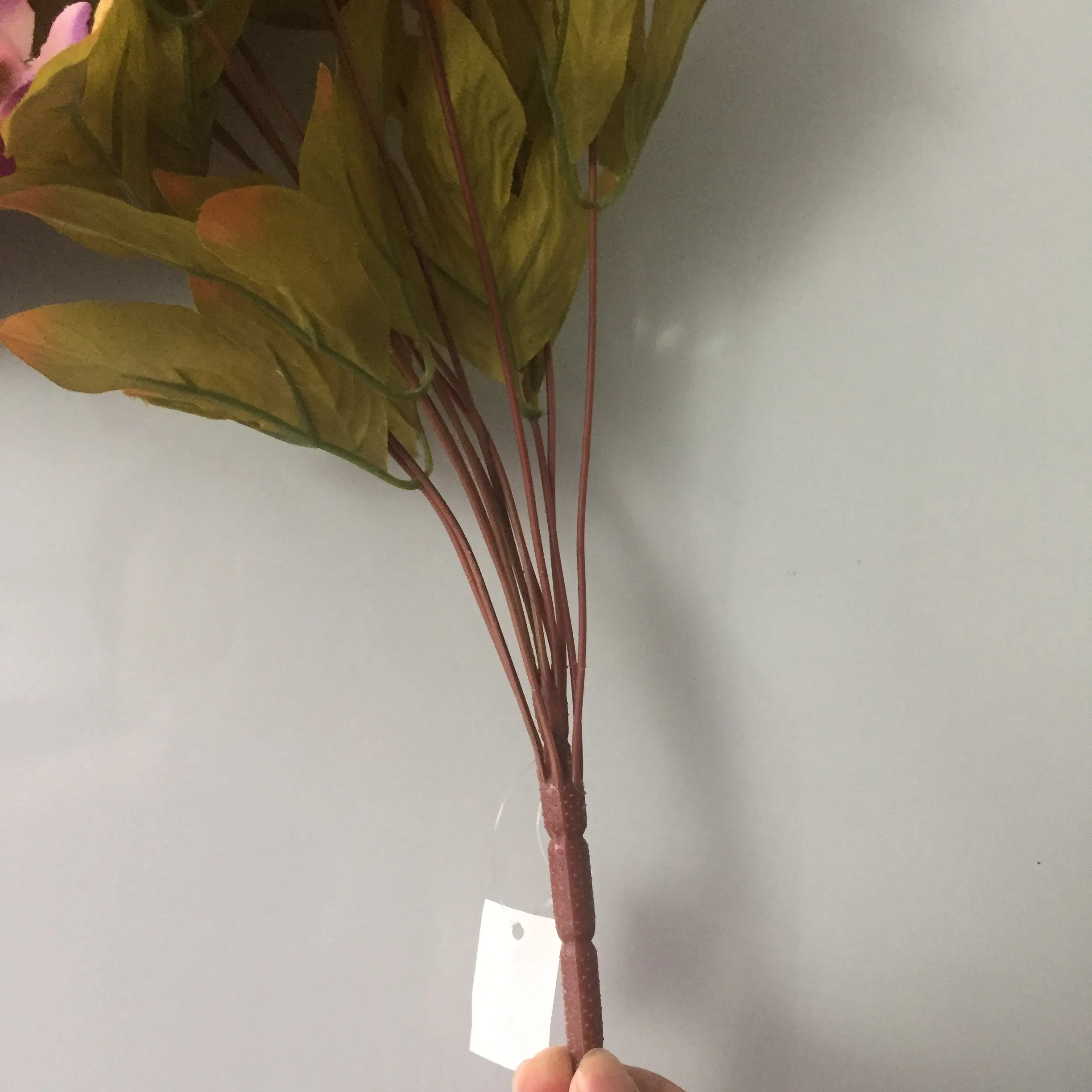 13 Flower Head Pink Peony Artificial European Style Silk Flowers Peony Wholesale