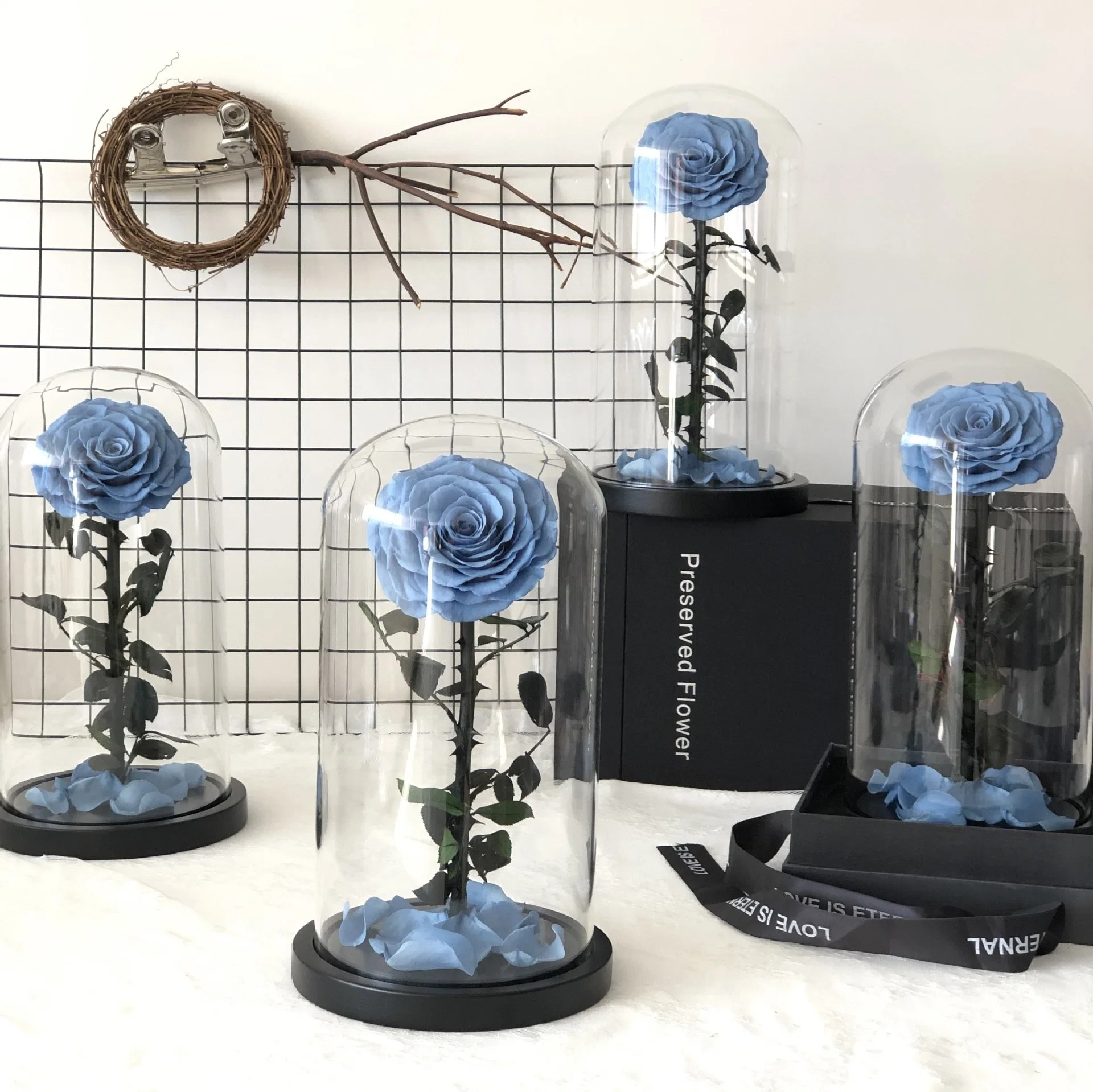 Eternal Rose -Preserved Real Rose in Glass Dome Gift Eternal Flower,Beautiful Creative Gift for Valentine's Day Mother's Day Christmas Anniversary Birthday Than