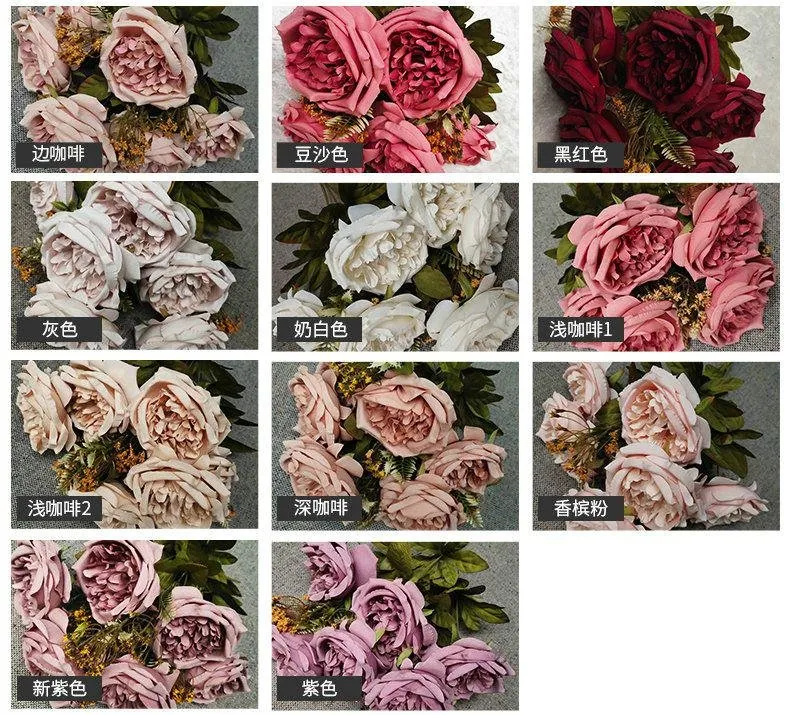 Artificial Silk Roses 2