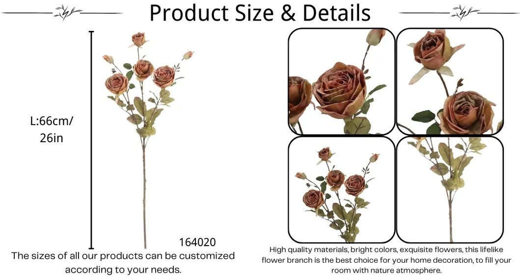 Artificial Rose Detail 1