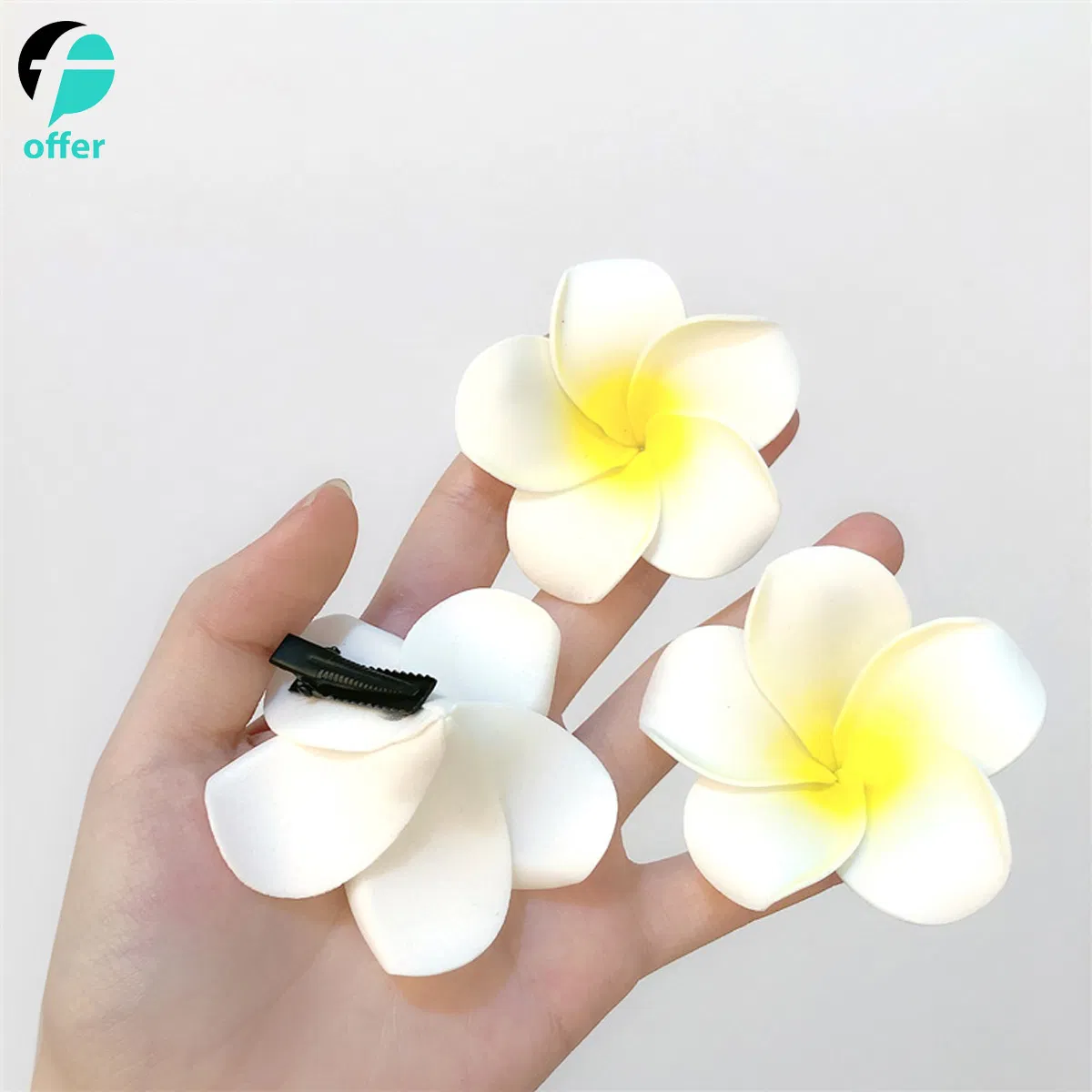 Artificial Flower Seaside Vacation Hair Clip