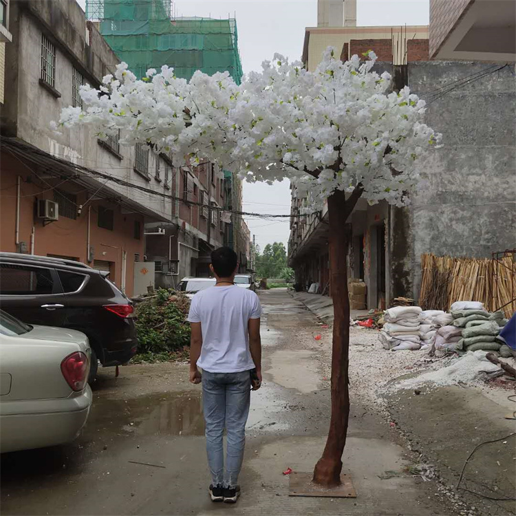 Indoor Big Artificial Pink Peach Cherry Blossom Wholesale for Decoration