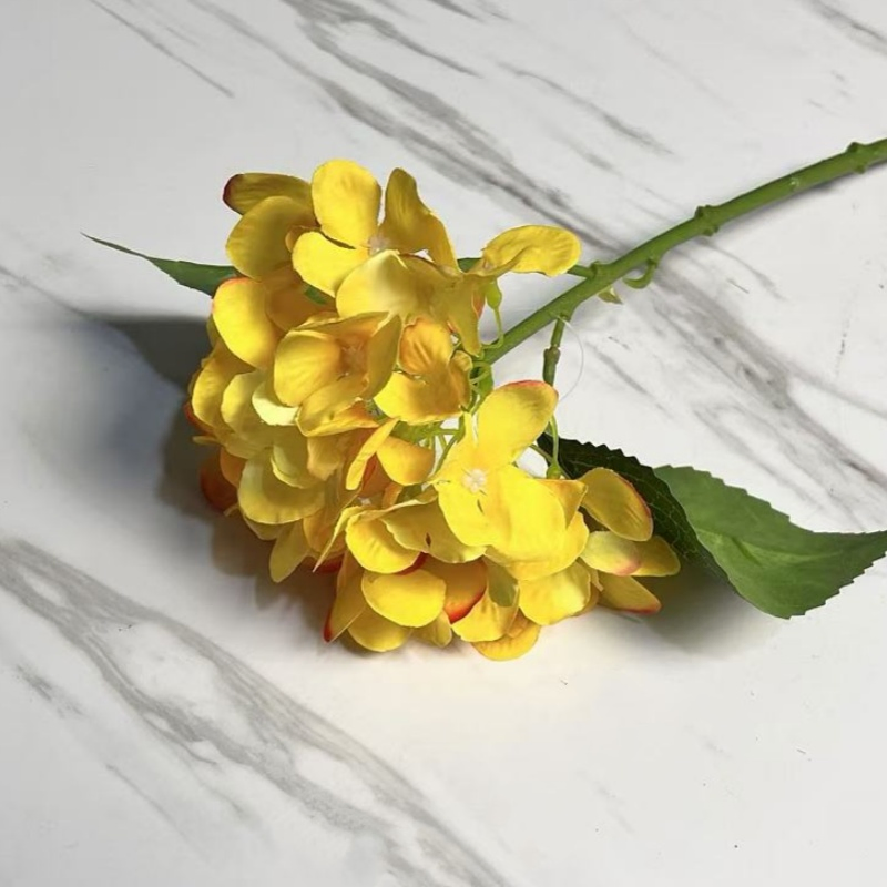 Small Single Hydrangea for Home Wedding Decoration From Factory Artificial Flower