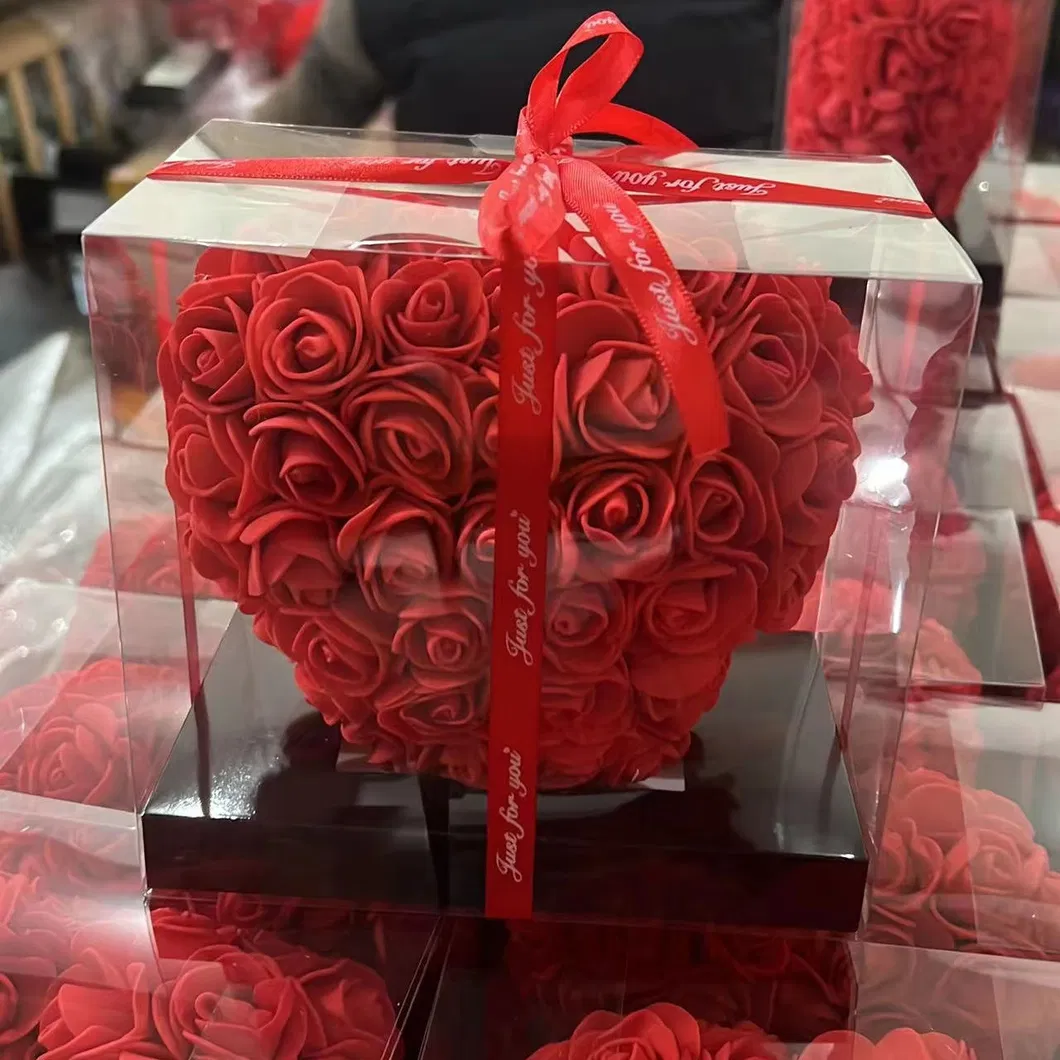 Eternal Preserved Rose Heart in Glass Dome