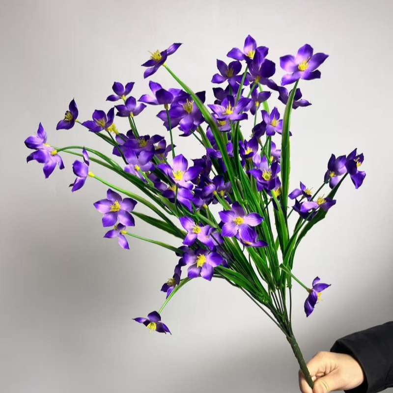 Fourty Heads Orchid for Home Holiday Decoration From Factory Wholesale Artificial Flower OEM