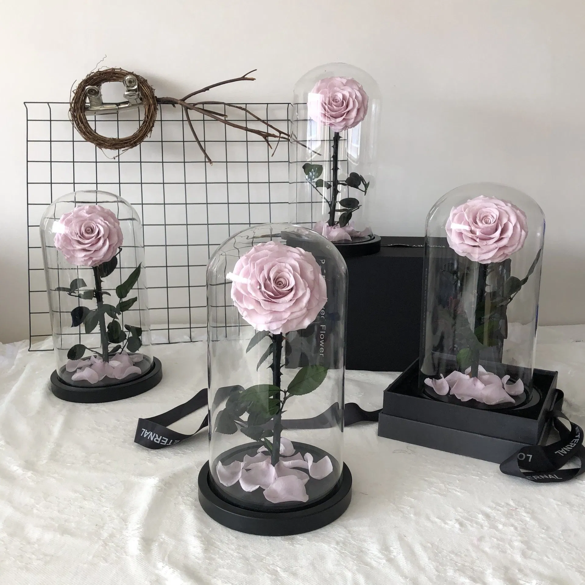 Eternal Rose -Preserved Real Rose in Glass Dome Gift Eternal Flower,Beautiful Creative Gift for Valentine's Day Mother's Day Christmas Anniversary Birthday Than
