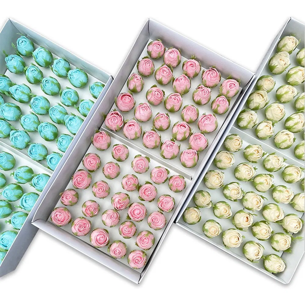 Soap Flower Gift Box Flower Artificial Rose for Bouquet Florist Floral Decoration