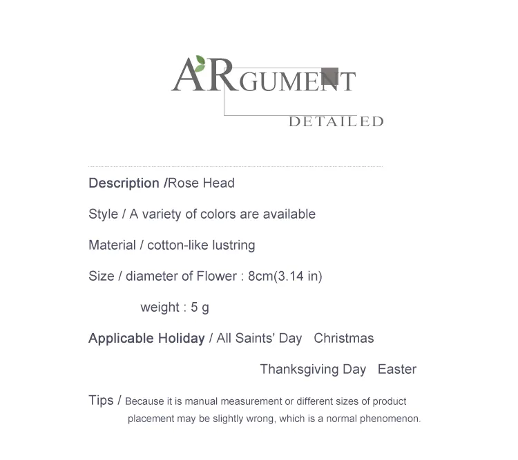 Artificial Rose Head 2