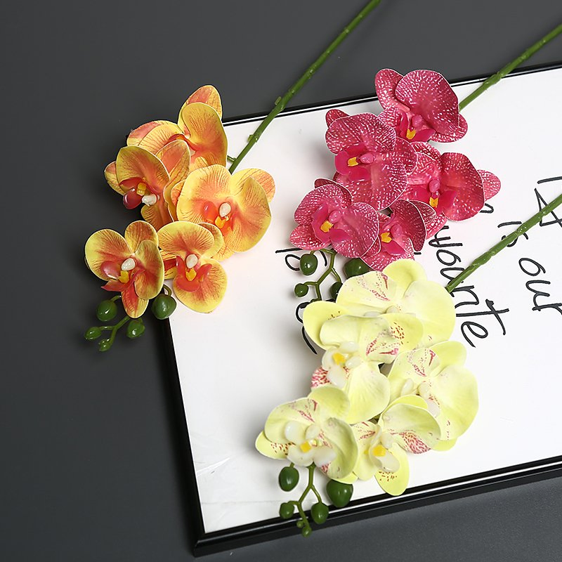 Minimalist Magic Artificial Flower Decoration Clean Modern Homes Life-Like Texture Thick Conversation-Starting Piece Fast Spring Rain Orchid