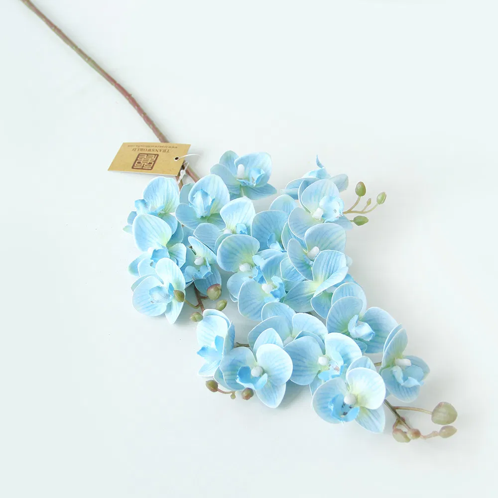 Factory Bulk Wholesale High Quality Aritificial Orchid Plastic Flower Phalaenopsis for Decorative Wedding Home Flowers