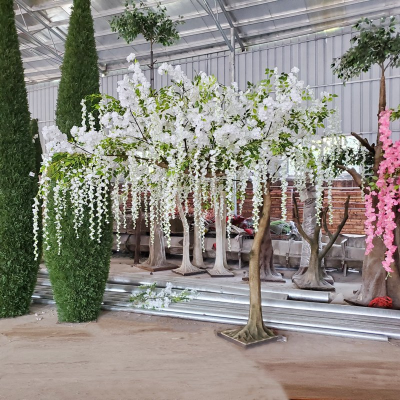 Indoor Artificial Silk Cherry Blossom Arch
