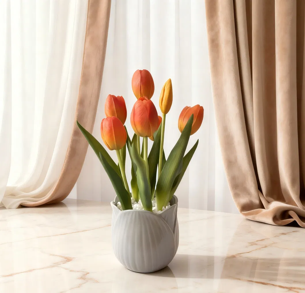 Artificial Tulips Detail