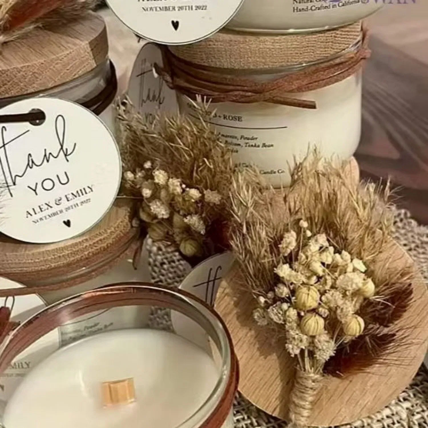 Wedding Favors Bridesmaids Gifts and Party Favors Dried Flower Mini Bouquet