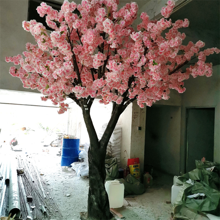Custom 4m High Pink Cherry Blossom Trees Wedding Centerpiece Silk Cherry Blossom
