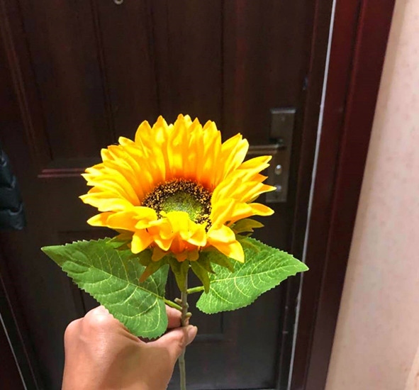 Synthetic Flowers Artificial Sun Flowers Plastic Sun Flowers