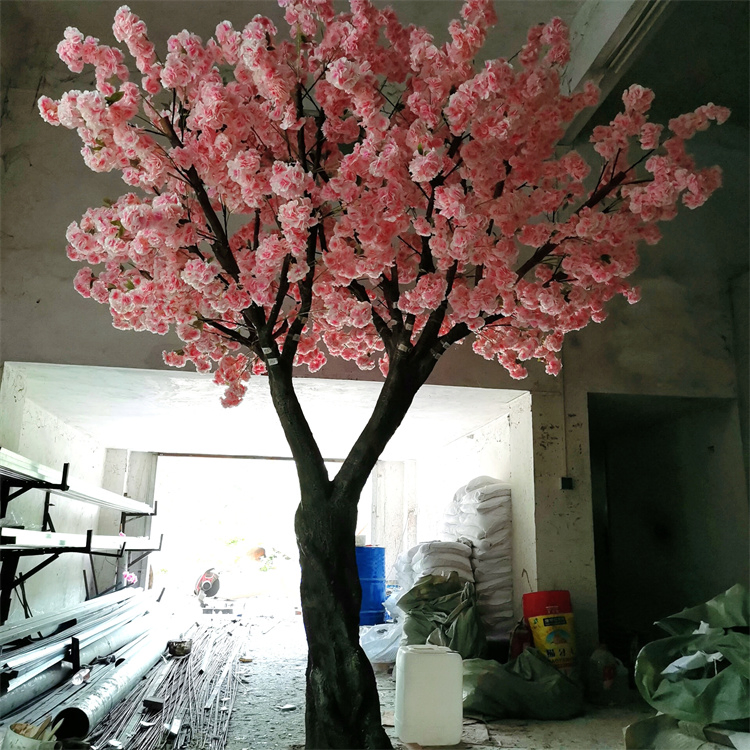 Wedding Centerpiece Indoor Big Artificial Pink Cherry Blossom for Decoration