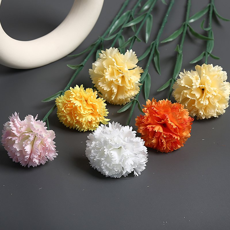Realistic Artificial Flower Gerbera Bouquet: Bright for Kids’ Birthday: Orchid Carved Delicate Tabletop Ribbon Natural Cherry Blossom