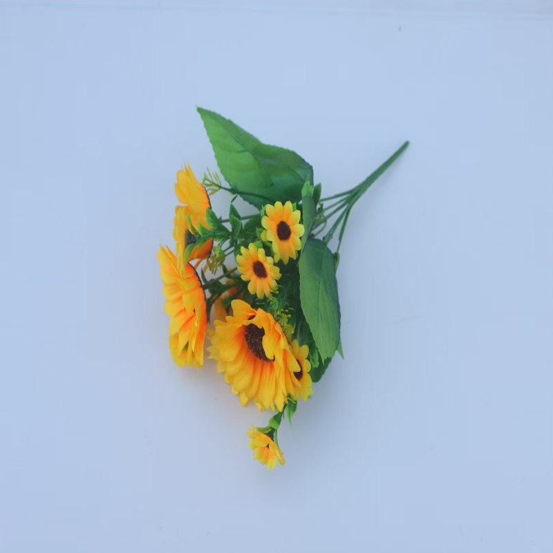 Bulk Vibrant Artificial Sunflowers for Outdoor Party Yellow Sunflower Bouquets Fake Flowers