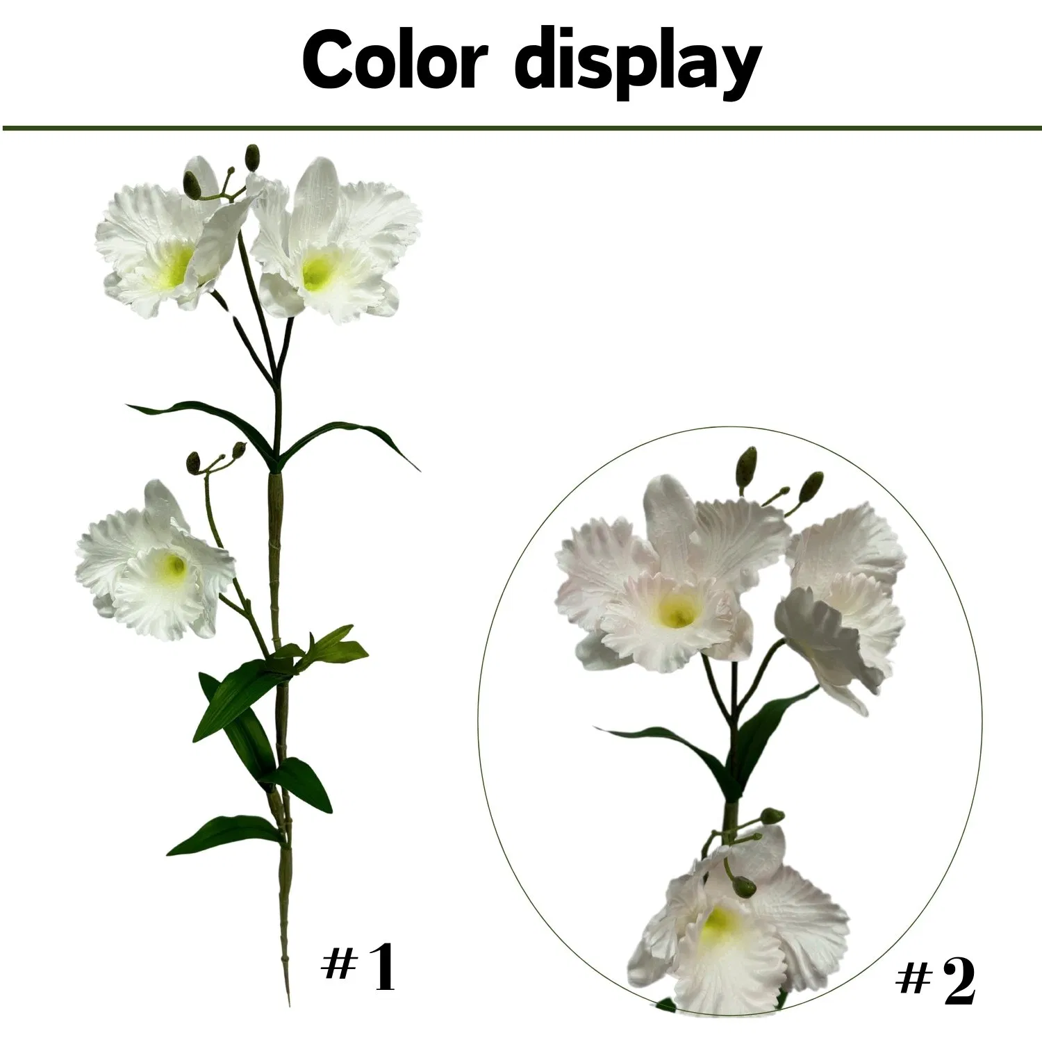 Wholesale Cattleya Artificial Flowers Long Stem 3 Heads Artificial Cattleya Orchids