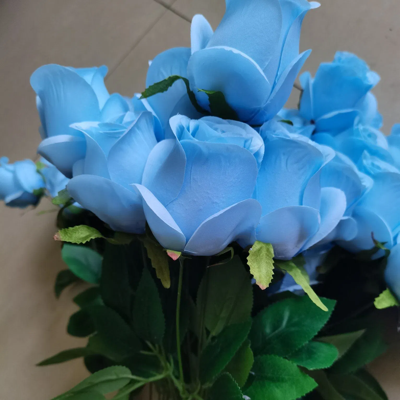 Elegant Artificial Rose and Lily Bouquet for Wedding Decor