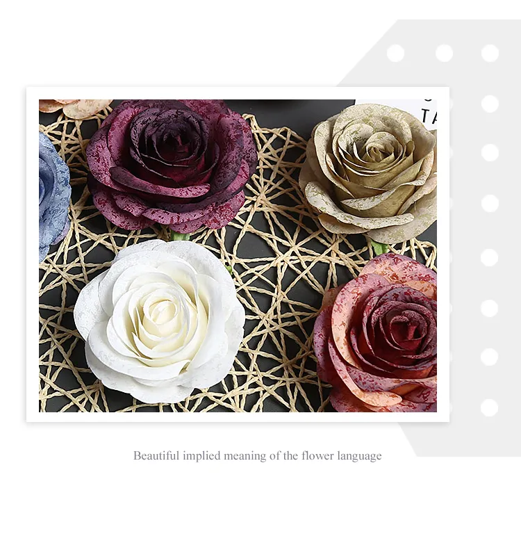 Artificial Rose Head 7