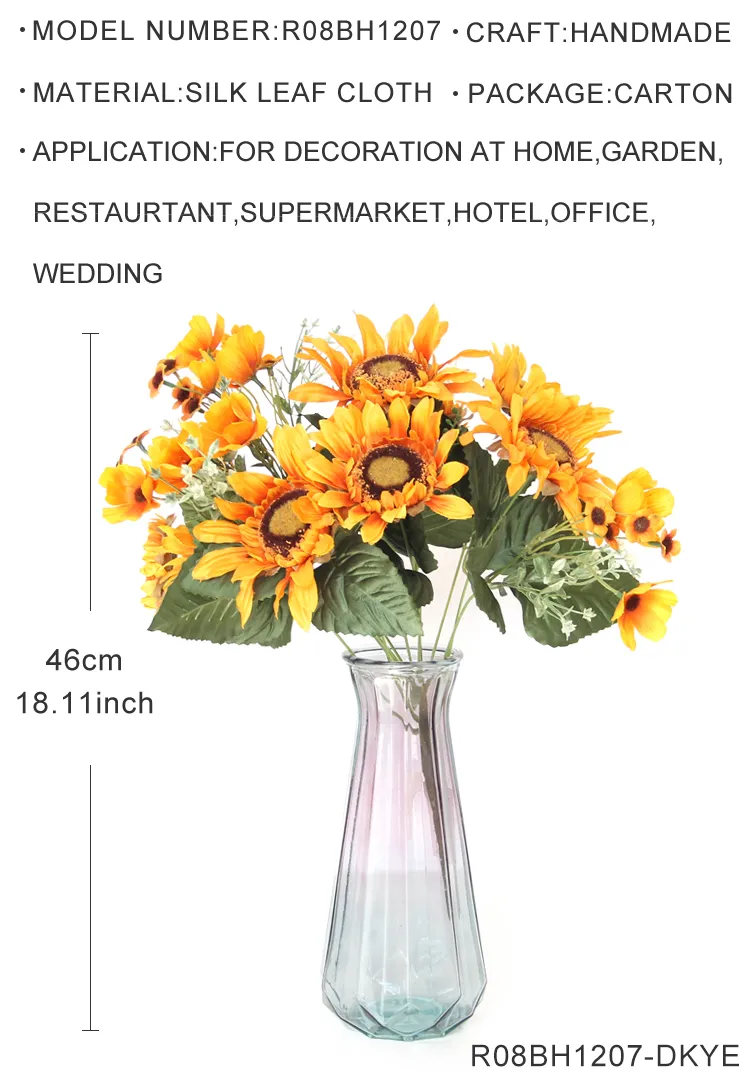 Artificial Sunflower Detail 3