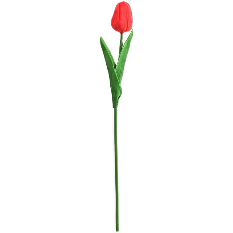Real Touch Artificial Tulip Holland Mini Tulip for Wedding Home Party and DIY Decor for Mother's Day and Back to School