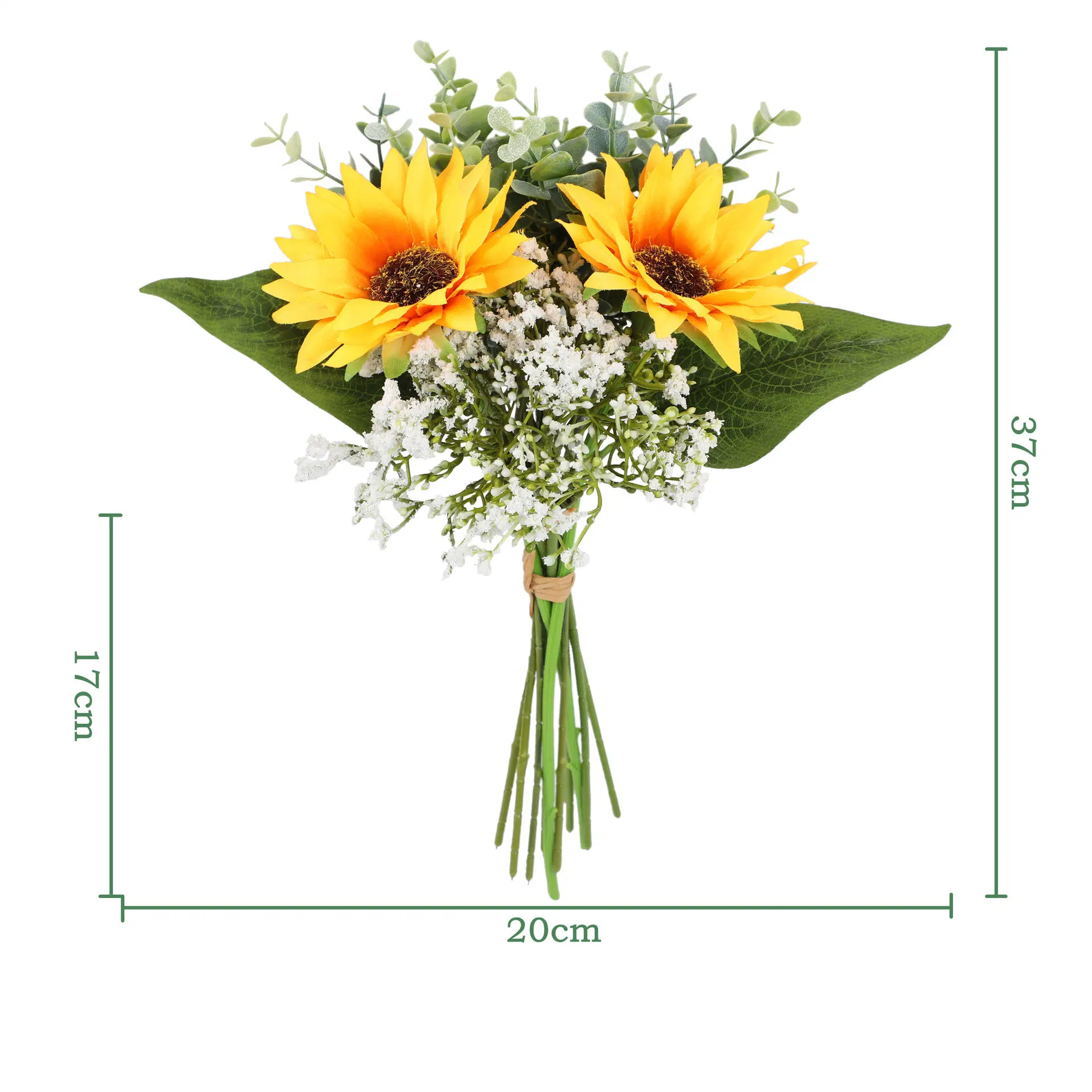 Artificial Sunflower Bouquet Cheap Price Silk Sunflower Bunches
