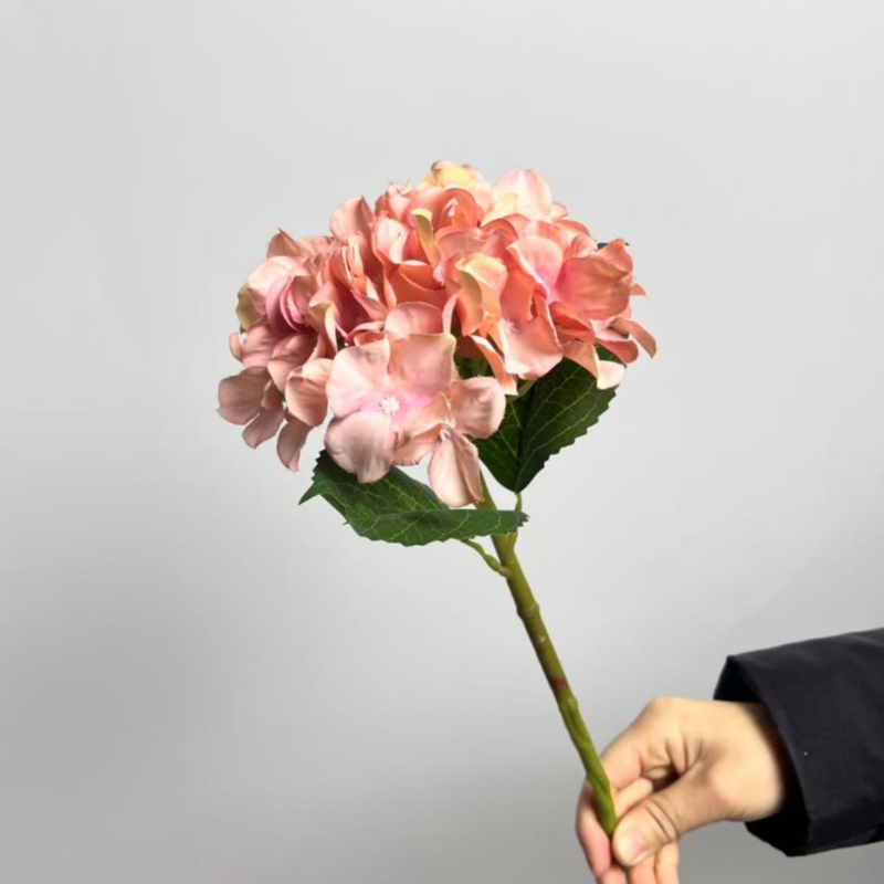 Small Single Hydrangea for Wedding Home Holiday Decoration From Factory Wholesale Bulk Price Artificial Flower