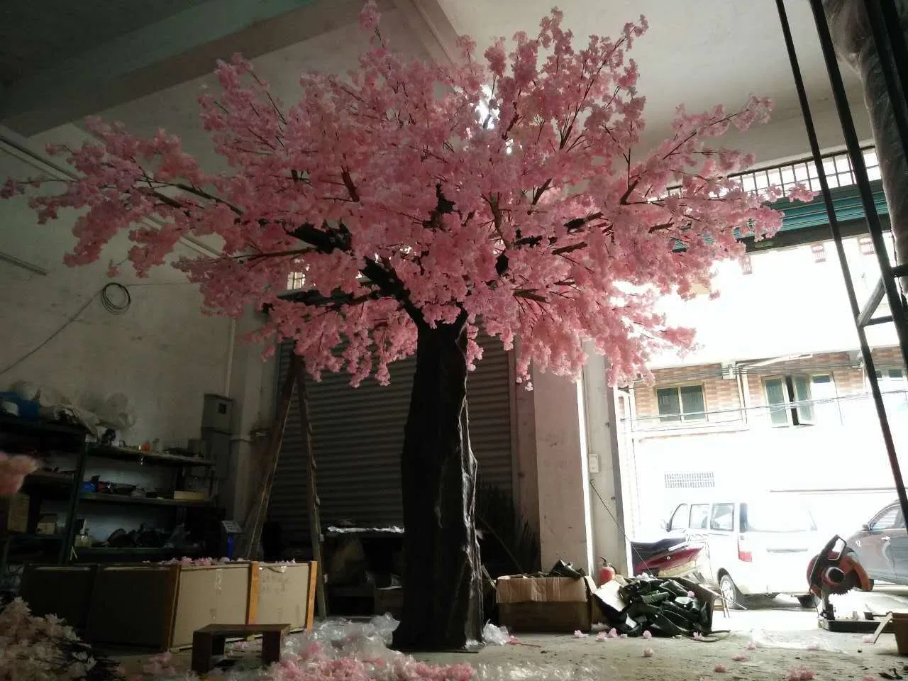 Wholesale Factory Made Good Quality Artificial Sakura White Cherry Blossom