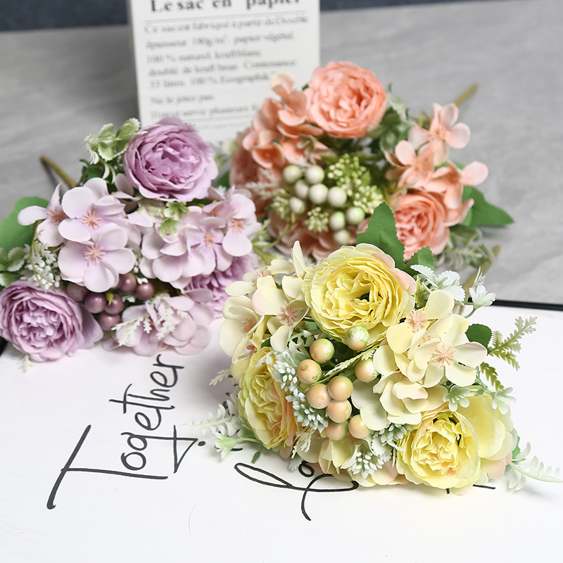 Artificial Eucalyptus Flower Decorationwedding Greenery Decor Matte Glossy Pearlescent Rose Tulip Peony Peony