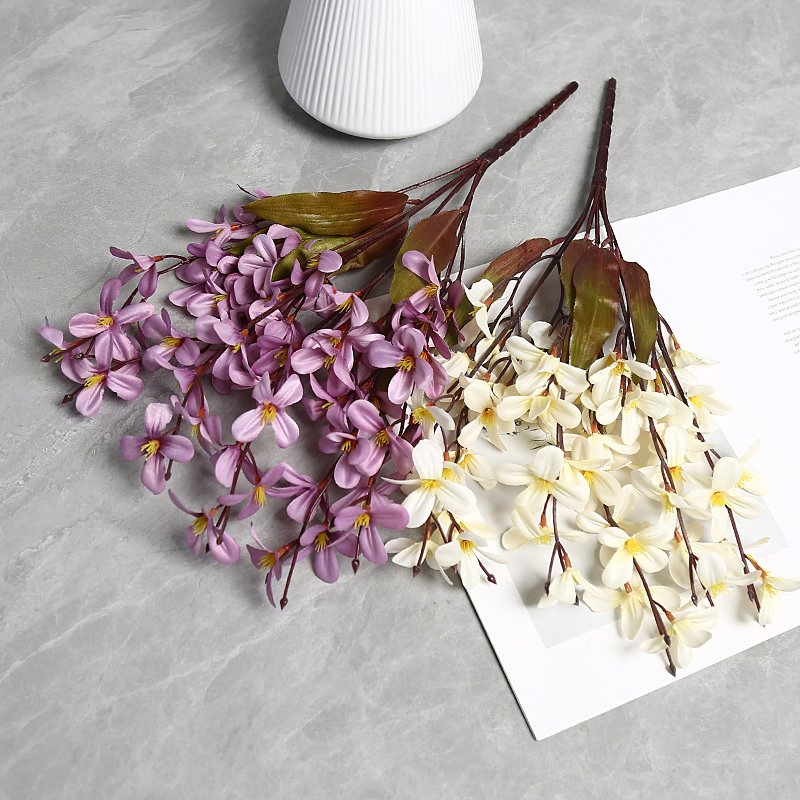 Courtyard Layout Bright Series Retro Color Bedroom Decoration High-End Autumn Orchid