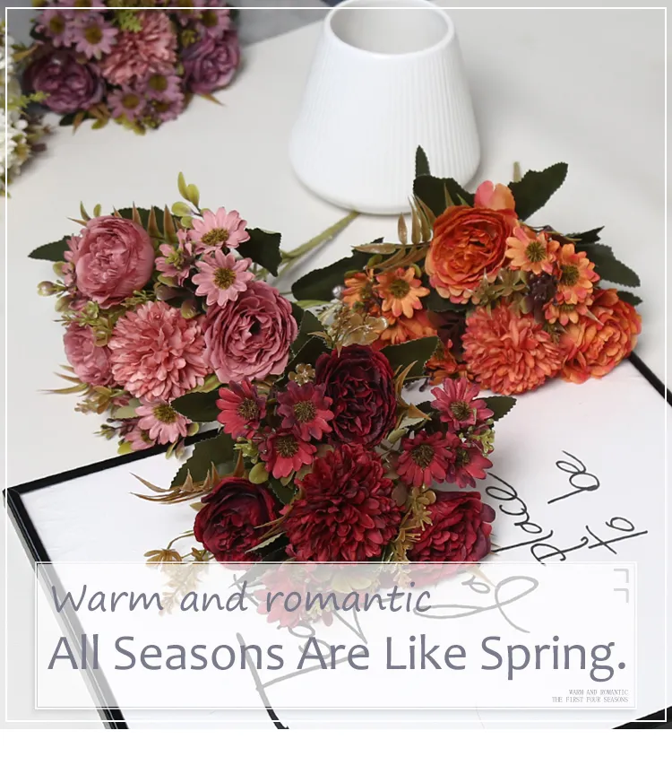 Artificial Peony Detail 1