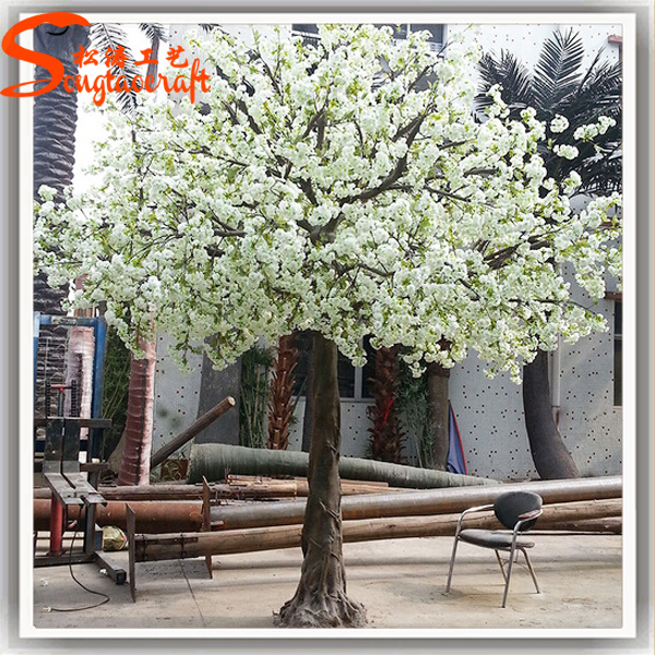 Hot Selling White Wedding Decorative Artificial Cherry Blossom