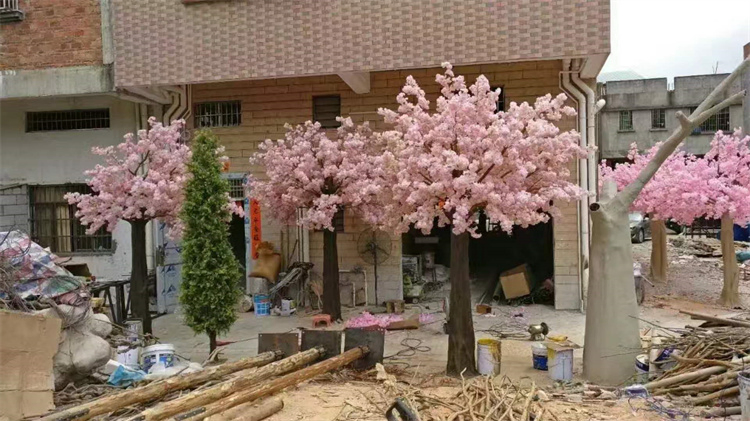 Wedding Centerpiece Indoor Big Artificial Pink Cherry Blossom for Decoration