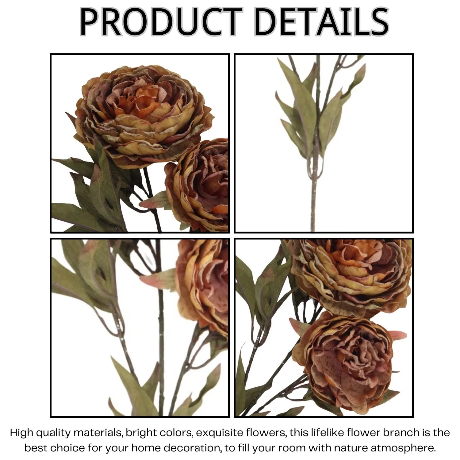 Popular Lifelike Decorative Rose Pick for Home Wedding Indoor Decoration Artificial Rose Arrangement