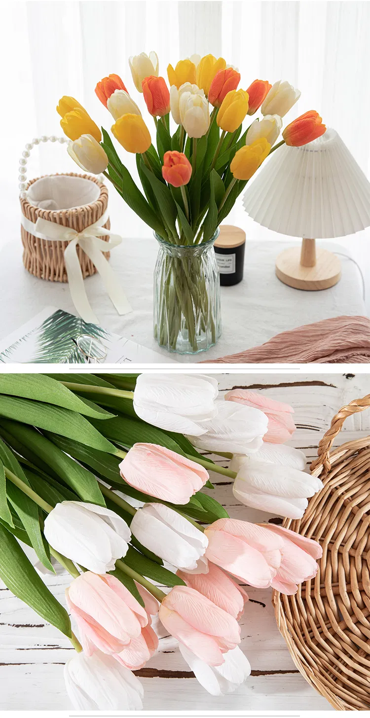 Handmade Real Touch Tulip