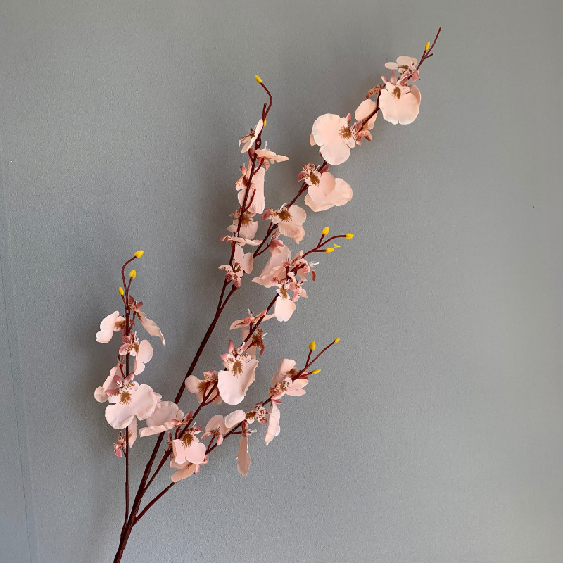 Wholesale Long Stem Silk Dancing Orchid for Living Room Decor Floral Arrangement