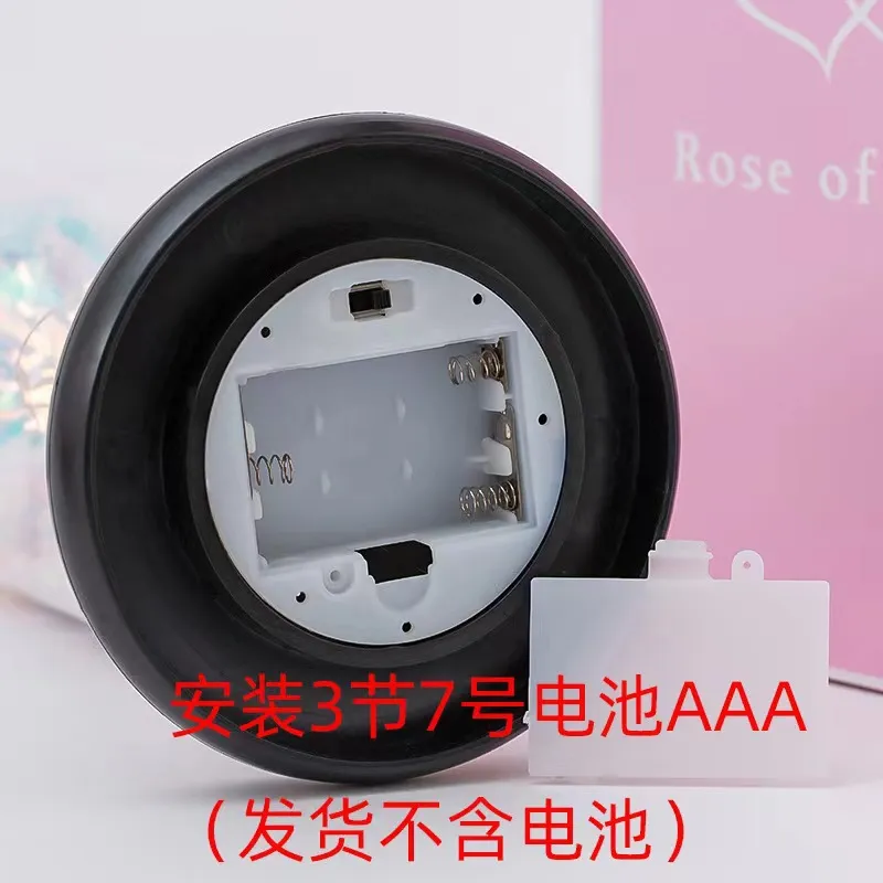 Plastic Rose with Light