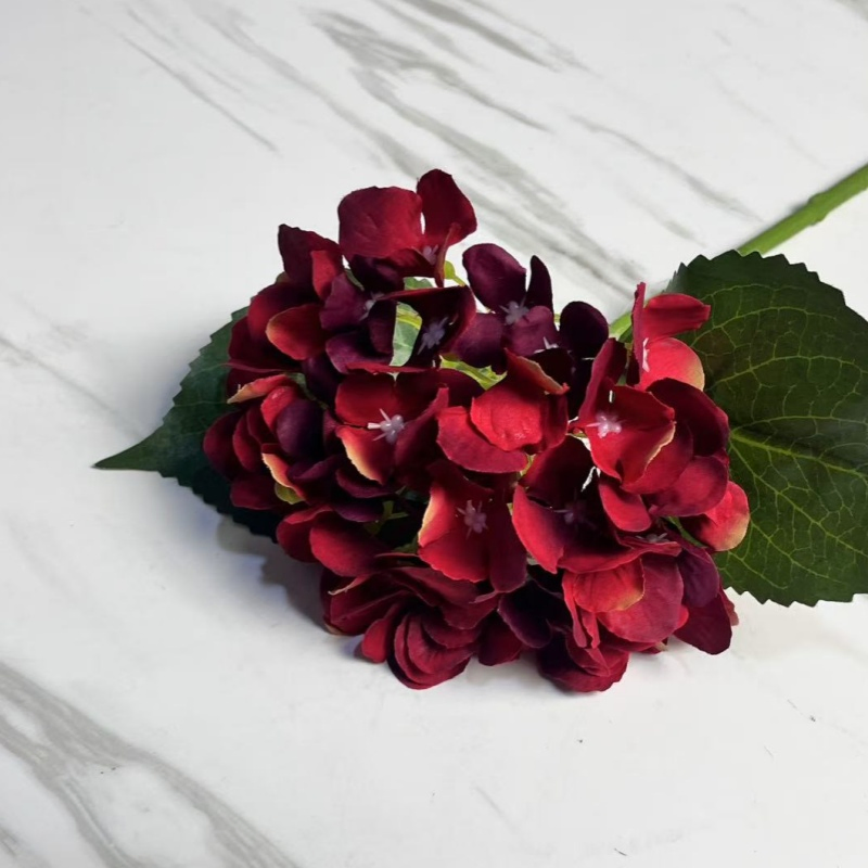 Small Single Hydrangea for Home Wedding Decoration From Factory Artificial Flower