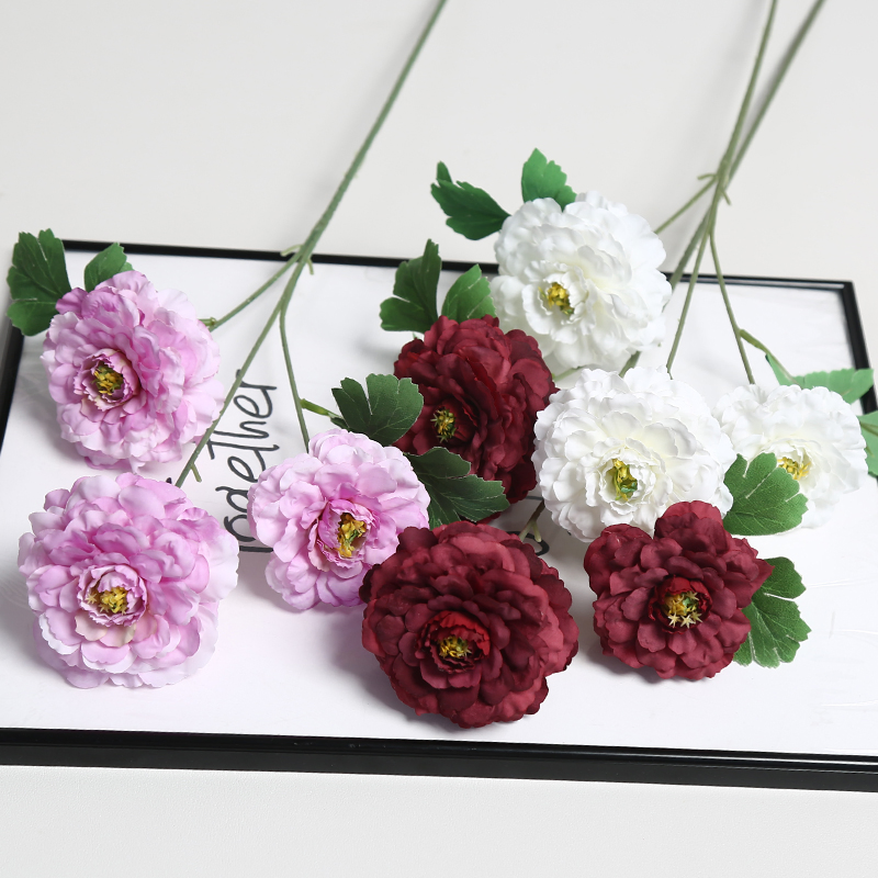 Neutral Tones Artificial Flower Decoration Blends Any Decor Large Mini Oversized Height Diameter Length Peony