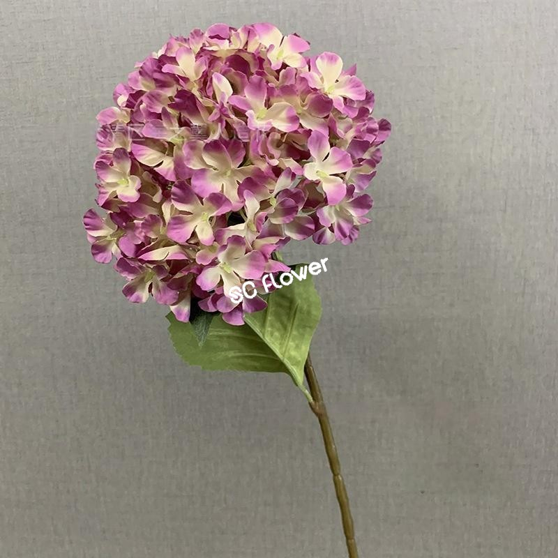 Assorted Single Stem Silk Artificial Hydrangea for Home Centerpiece Wedding Table Decoration